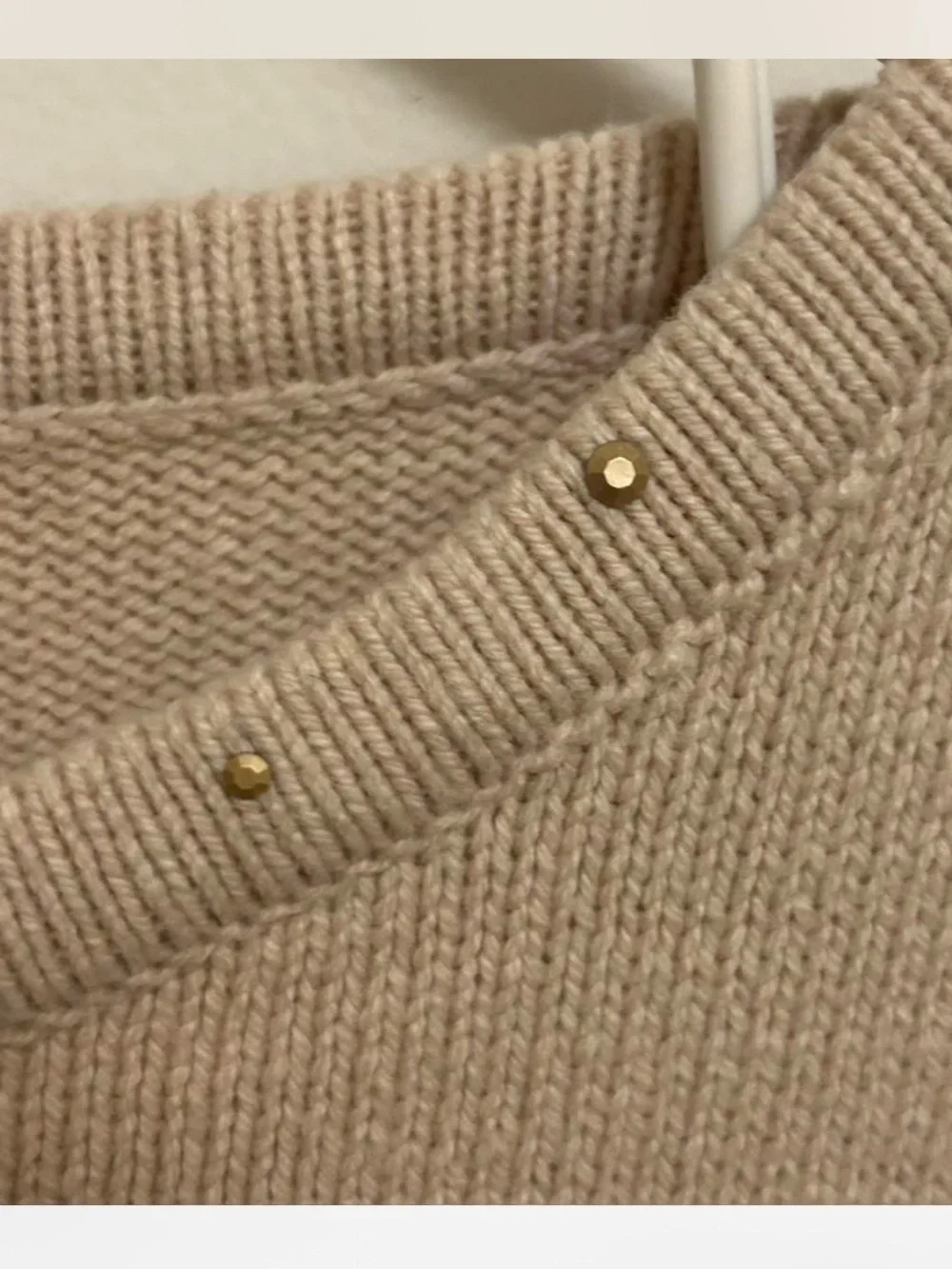 Alfred Dunner blush pink embroidered heart sweater